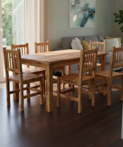 Juego de comedor Eco 1.40 x 0.80 + 6 Sillas